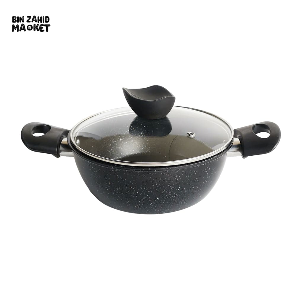 SYNMORE GRANITE COATING COOKING POT – NON-STICK DURABLE SCRATCH-RESISTANT EASY TO CLEAN KITCHEN COOKWARE