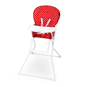 TINNIES BABY HIGH CHAIR – SAFE, COMFORTABLE & DURABLE - RED