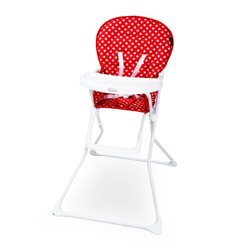 TINNIES BABY HIGH CHAIR – SAFE, COMFORTABLE & DURABLE - RED