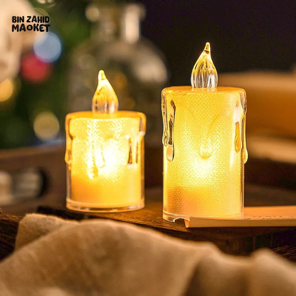 TABLE DECOR FLAMELESS CANDLES LIGHT