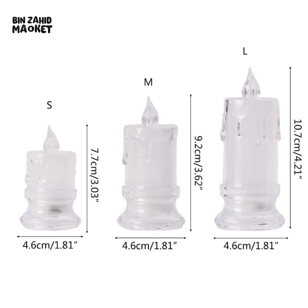 TABLE DECOR FLAMELESS CANDLES LIGHT