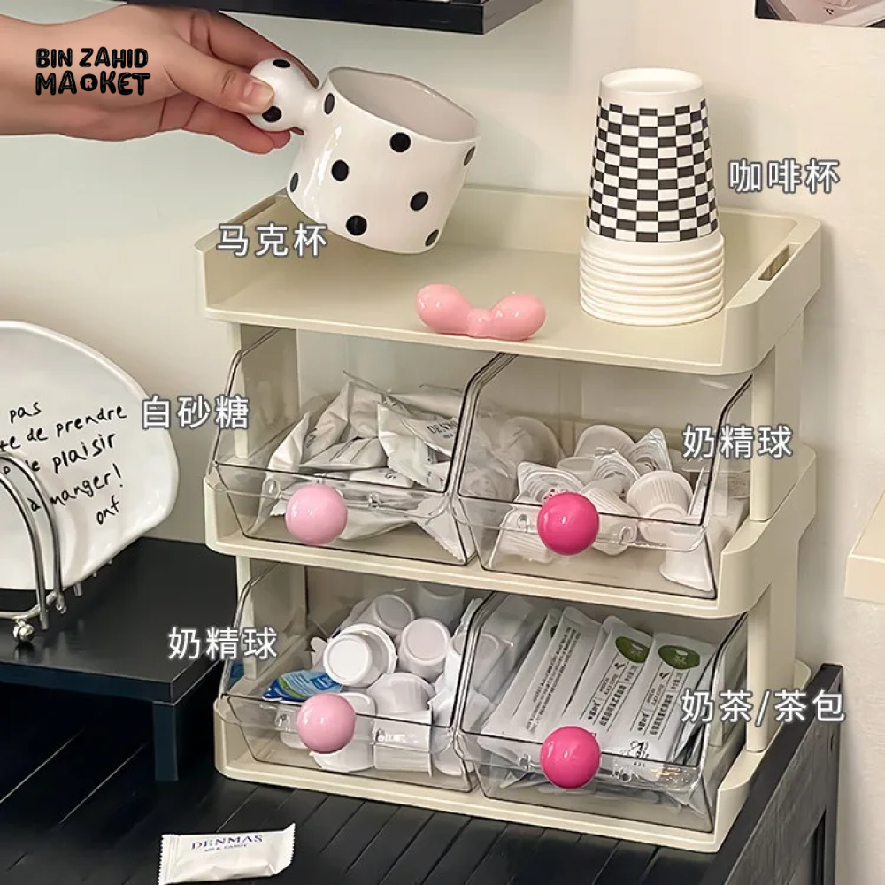 TEA BAG BOX TEA CAPSULE HOLDER COFFEE GRINDER MUG CUP STAND TEAPOT RACK