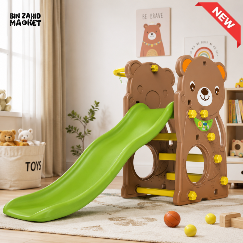 TEDDY BEAR KIDS SINGLE SLIDE PLAYSET