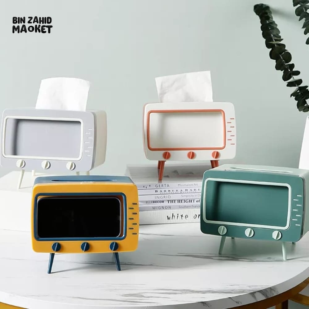 TELEVISION TISSUE BOX