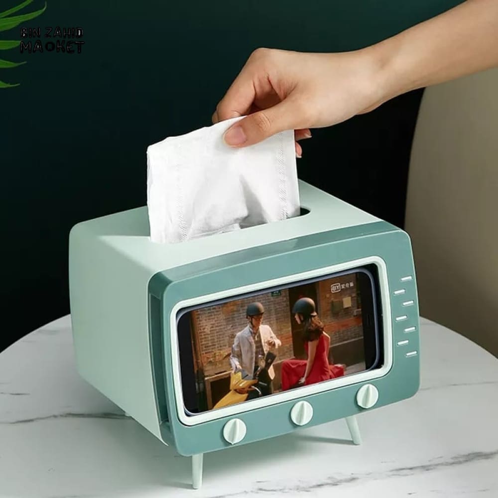 TELEVISION TISSUE BOX