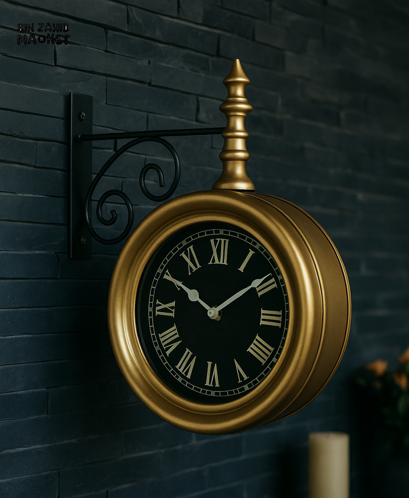 THE GRAND STATION WALL CLOCK - LUXURY VINTAGE TIMEPIECE
