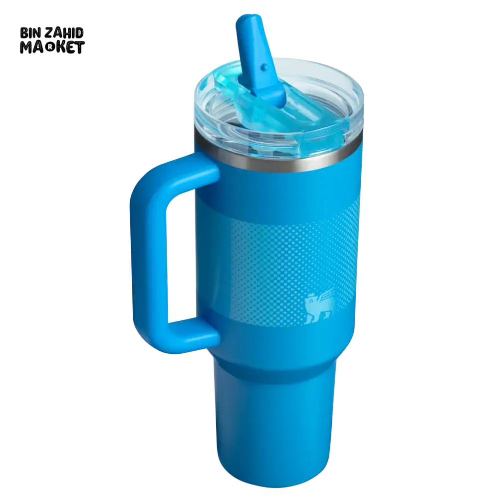THE QUENCHER PROTOUR FLIP STRAW TUMBLER 40OZ - AZURE FADE