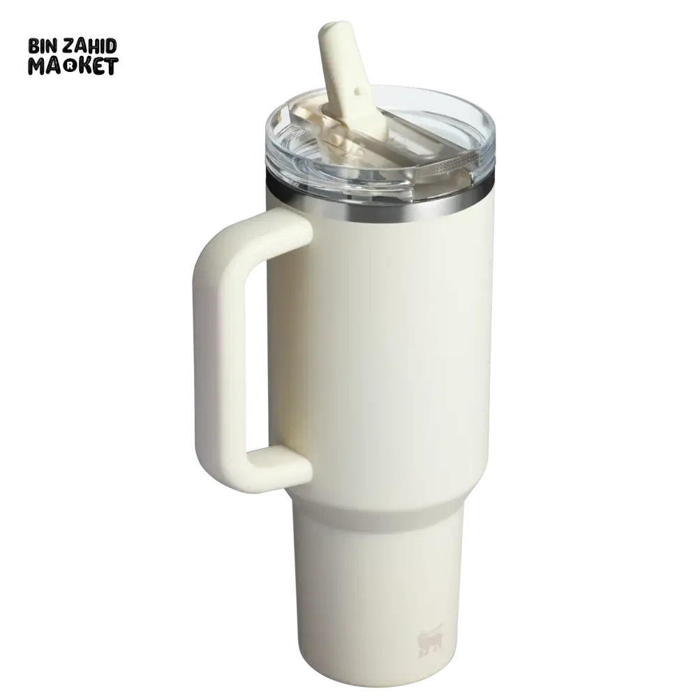 THE QUENCHER PROTOUR FLIP STRAW TUMBLER 40OZ - CREAM