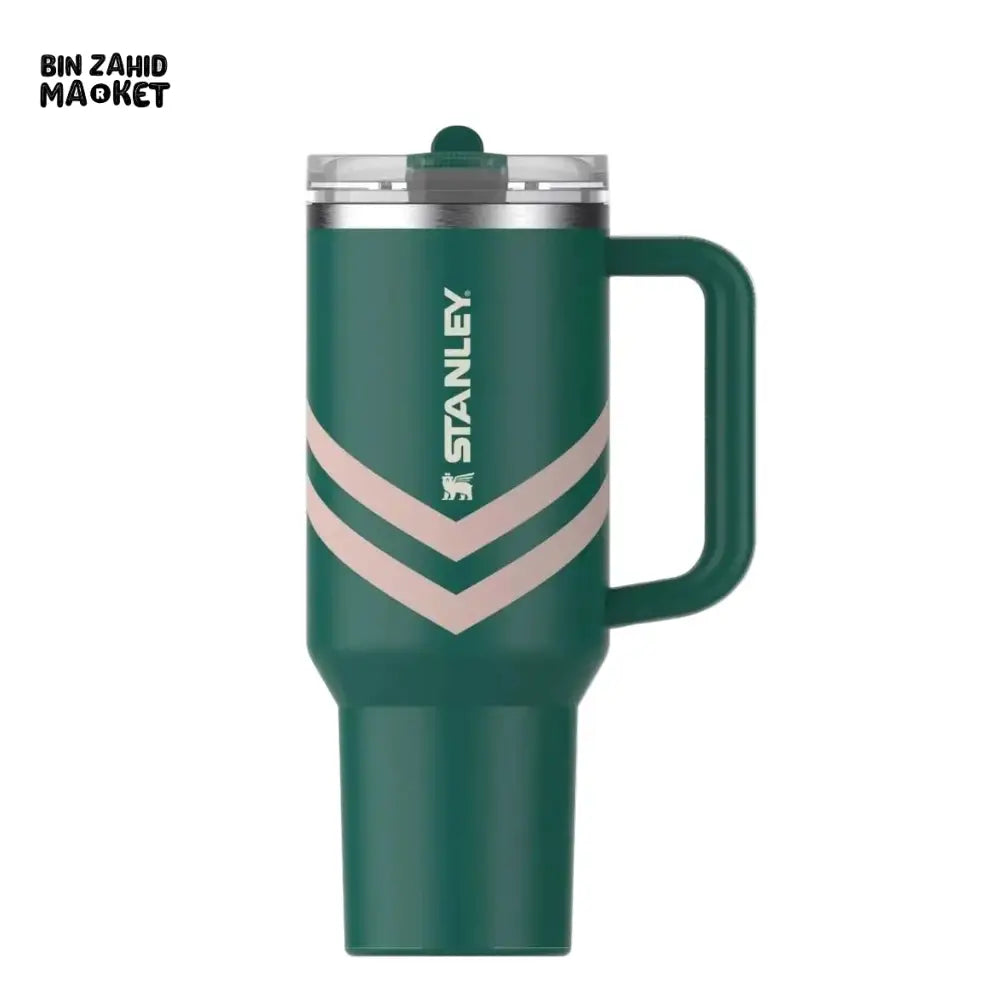 THE QUENCHER PROTOUR FLIP STRAW TUMBLER 40OZ EMERALD CHEVRON