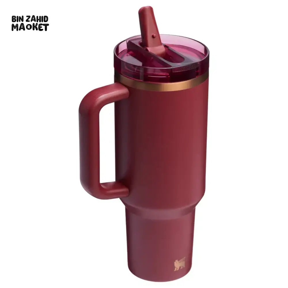 THE QUENCHER PROTOUR FLIP STRAW TUMBLER 40OZ - GILDED POMEGRANATE