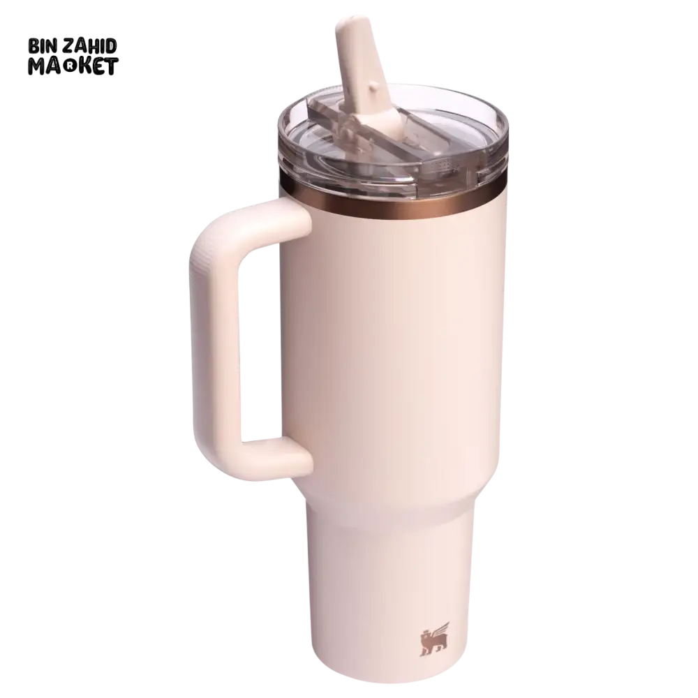 THE QUENCHER PROTOUR FLIP STRAW TUMBLER 40OZ - GLIDED SUGAR