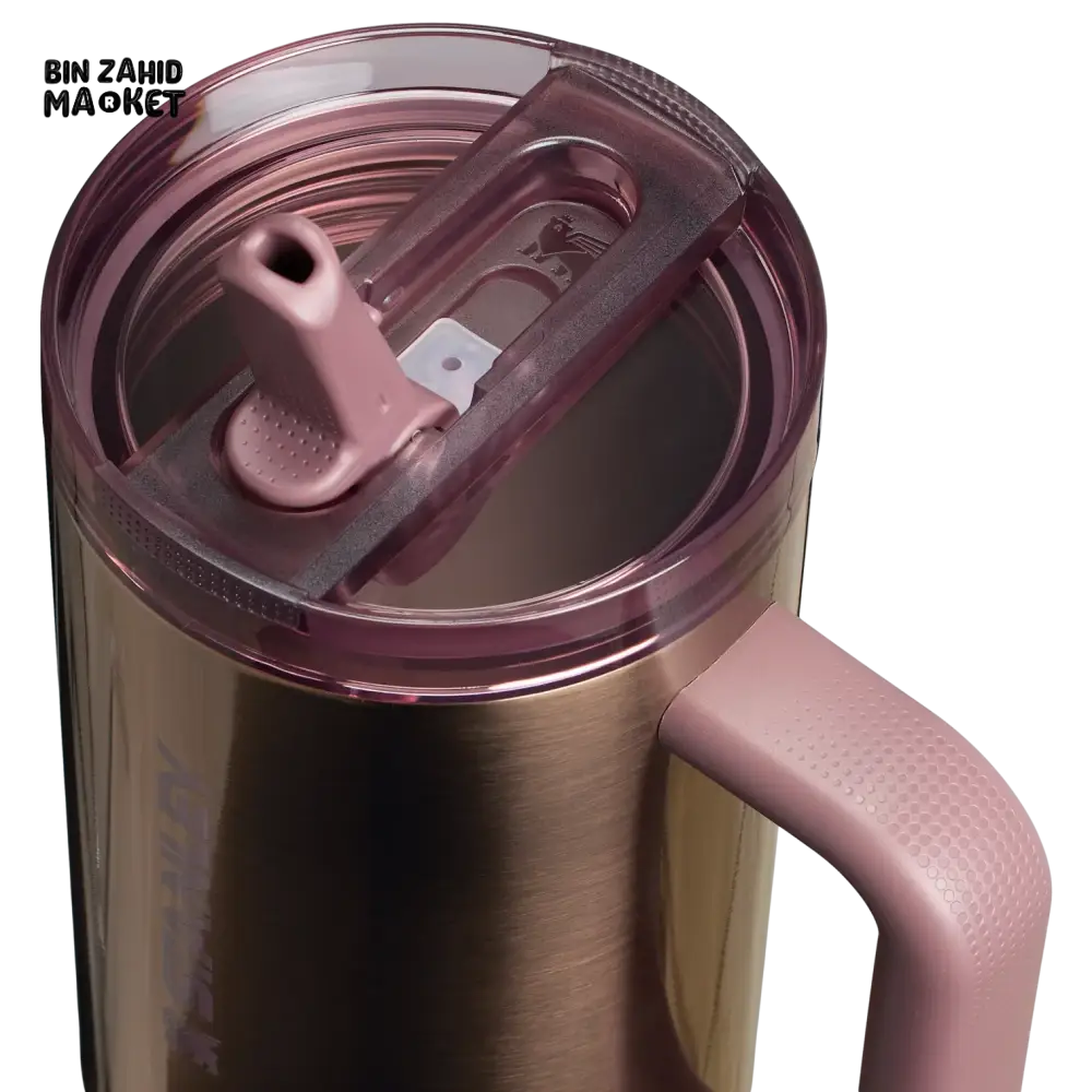 THE QUENCHER PROTOUR FLIP STRAW TUMBLER 40OZ - POLISHED ROSE GOLD