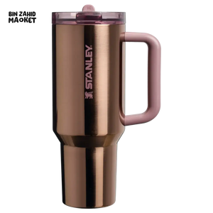 THE QUENCHER PROTOUR FLIP STRAW TUMBLER 40OZ - POLISHED ROSE GOLD