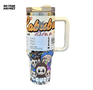 THE STANLEY X LABUBU LIMITED EDITION 40OZ QUENCHER H2.0 TUMBLER - CLOUDZ