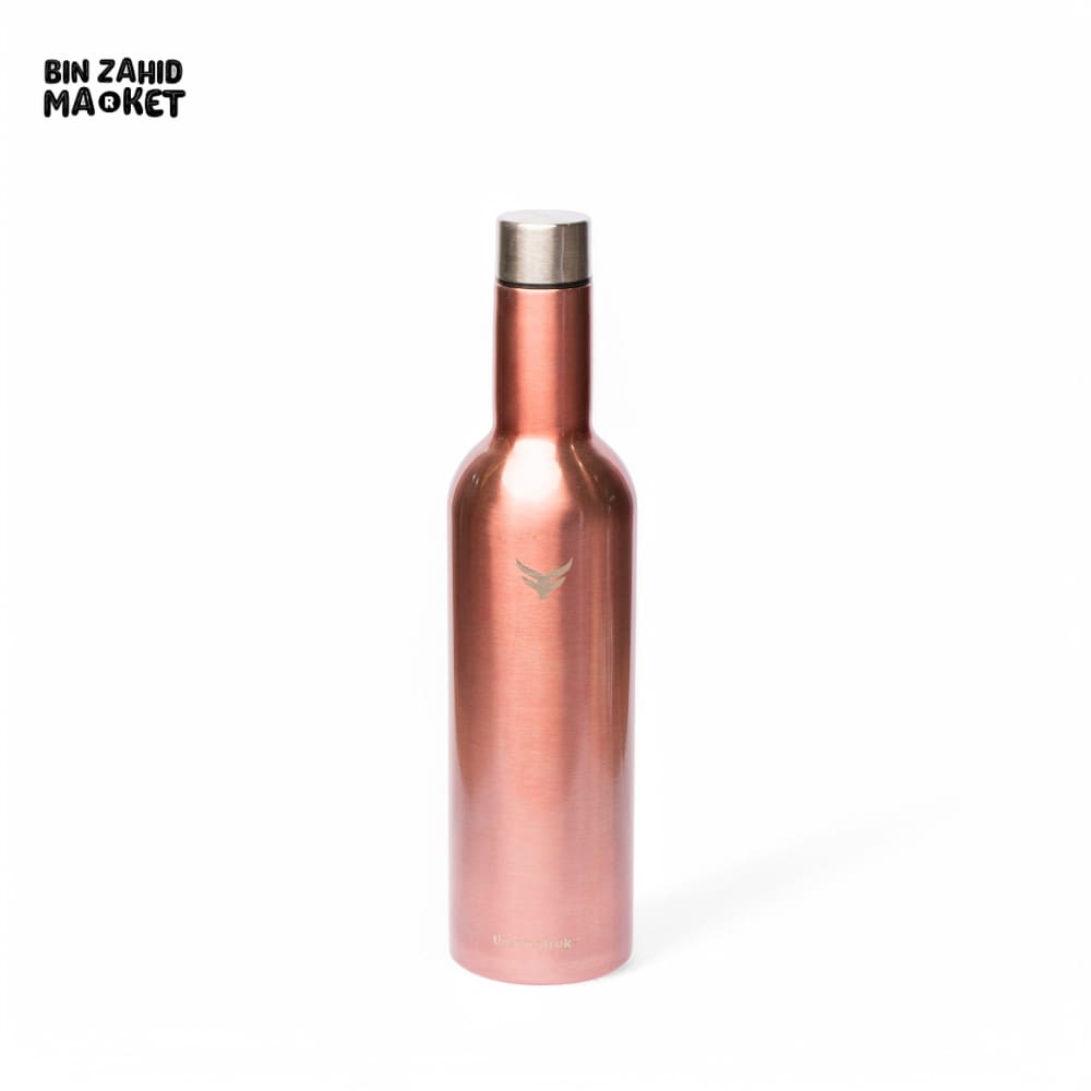 THERMOTREK STAINLESS STEEL INSULATED WATER BOTTLE WITH SCREW-ON CAP - 25-4 OZ 750ML ROSE GOLD
