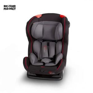 TINNIES BABY CAR SEAT WITH SAFETY BELT & CUSHIONED SEAT - BLACK