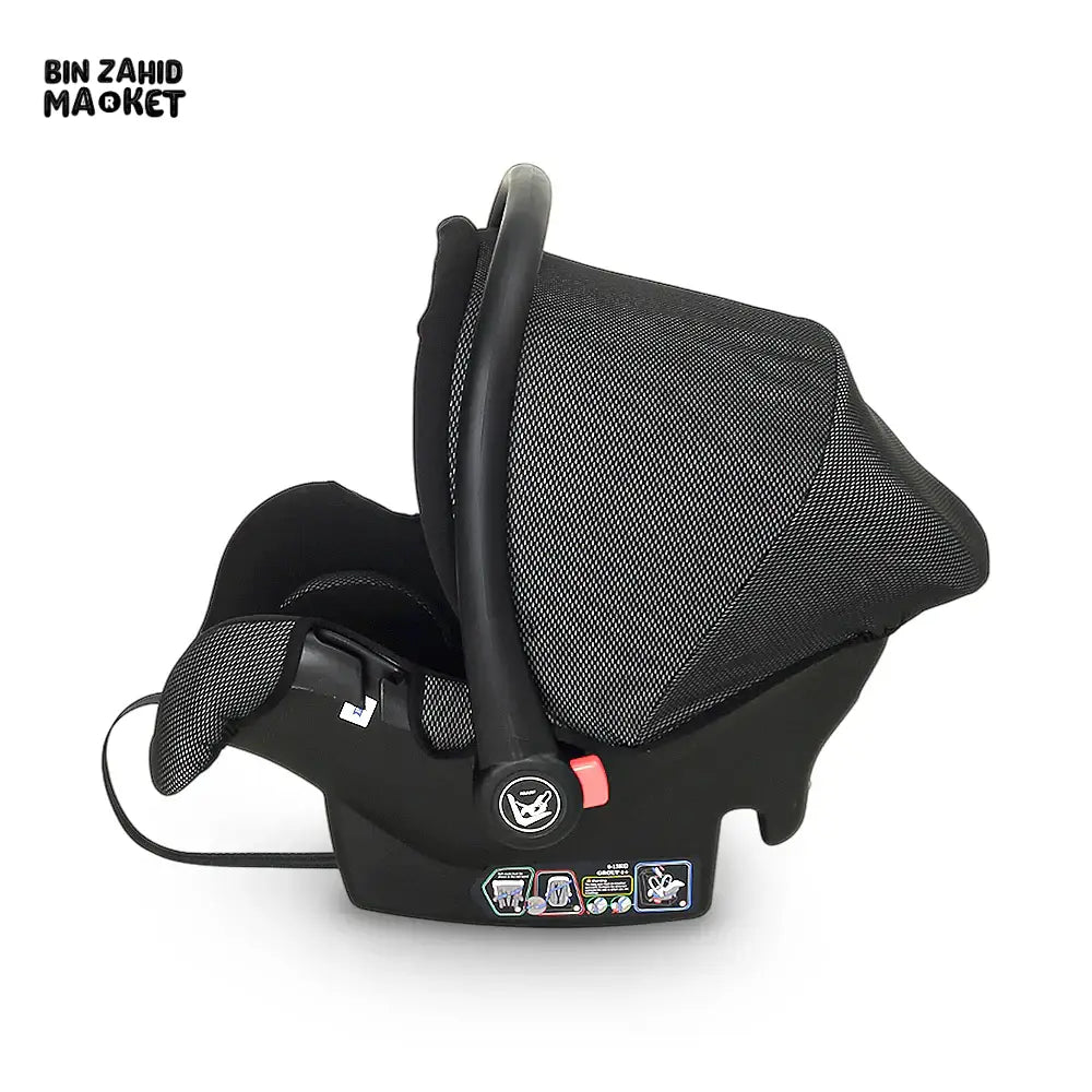 TINNIES BABY CARRY COT SAFE, COMFORTABLE & PORTABLE - BLACK