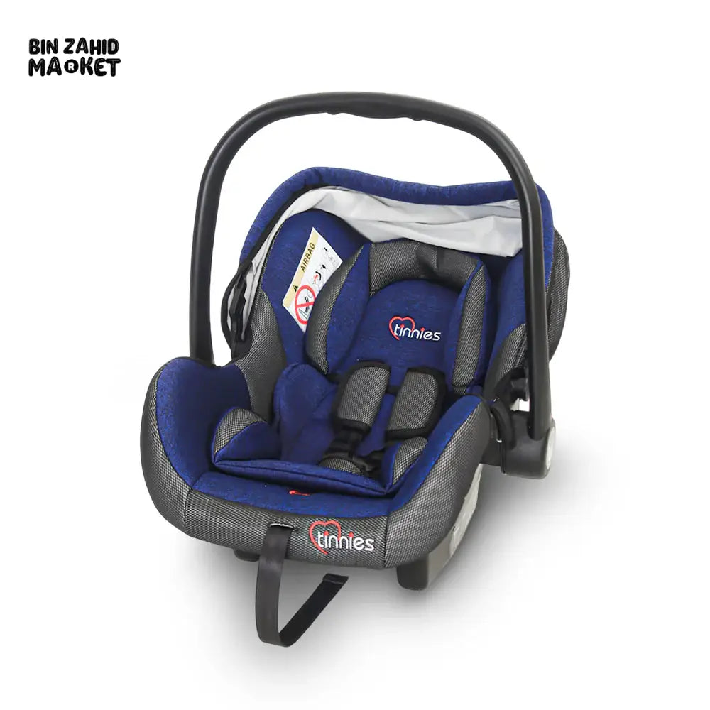 TINNIES BABY CARRY COT SAFE, COMFORTABLE & PORTABLE - BLUE