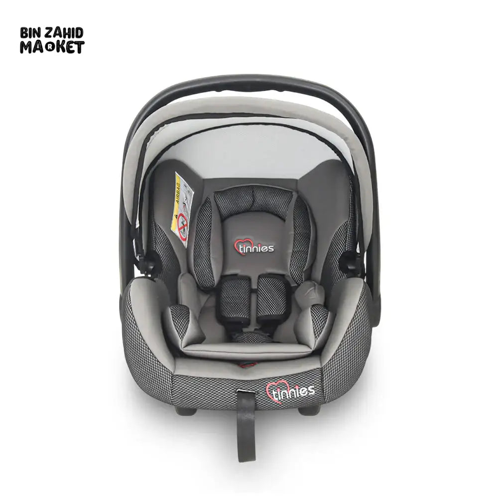 TINNIES BABY CARRY COT SAFE, COMFORTABLE & PORTABLE - GREY