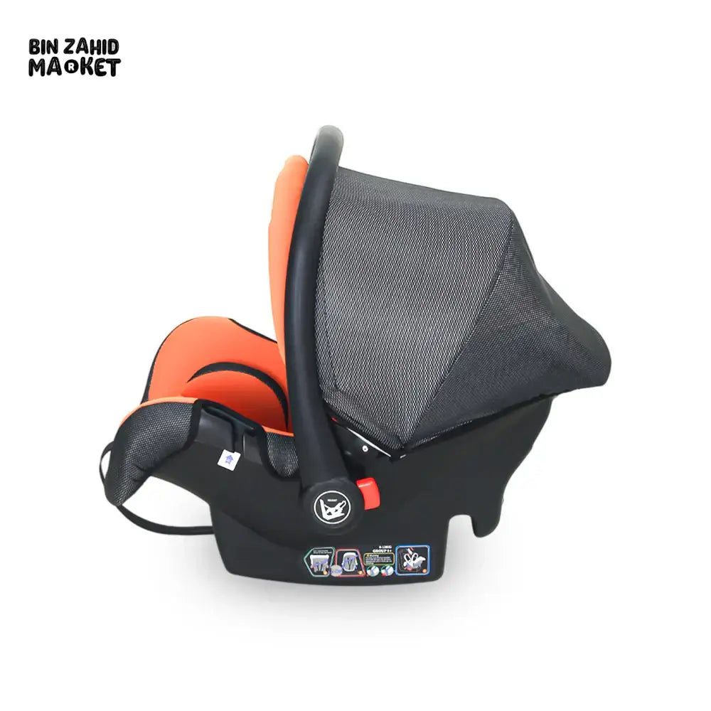 TINNIES BABY CARRY COT SAFE, COMFORTABLE & PORTABLE - ORANGE