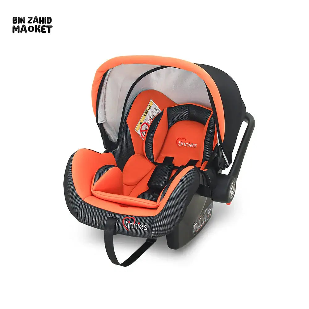 TINNIES BABY CARRY COT SAFE, COMFORTABLE & PORTABLE - ORANGE