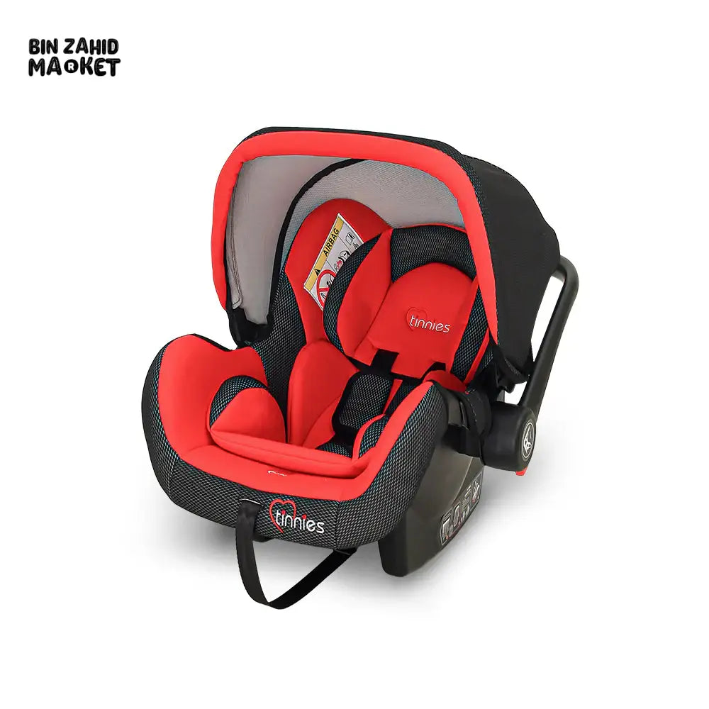 TINNIES BABY CARRY COT SAFE, COMFORTABLE & PORTABLE - RED