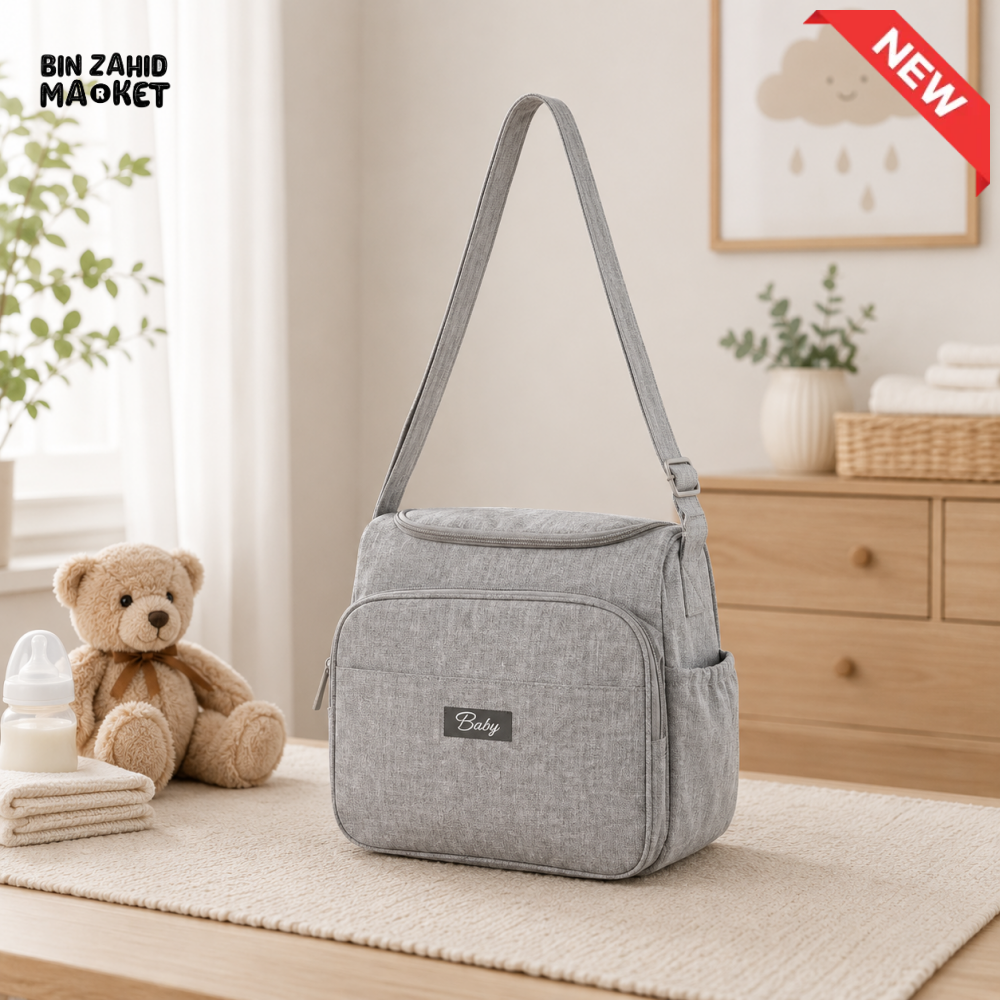 Baby Diaper Bag - (S) Grey