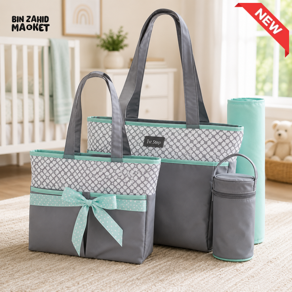 Baby Diaper Bag - Set Textured