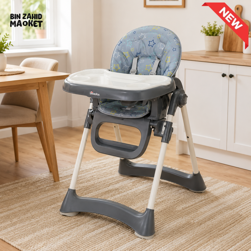 Baby High Chair - Grey