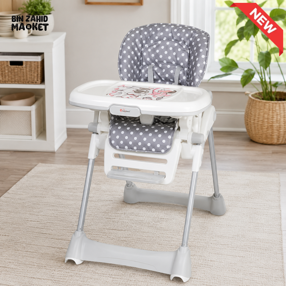 Baby High Chair - Grey