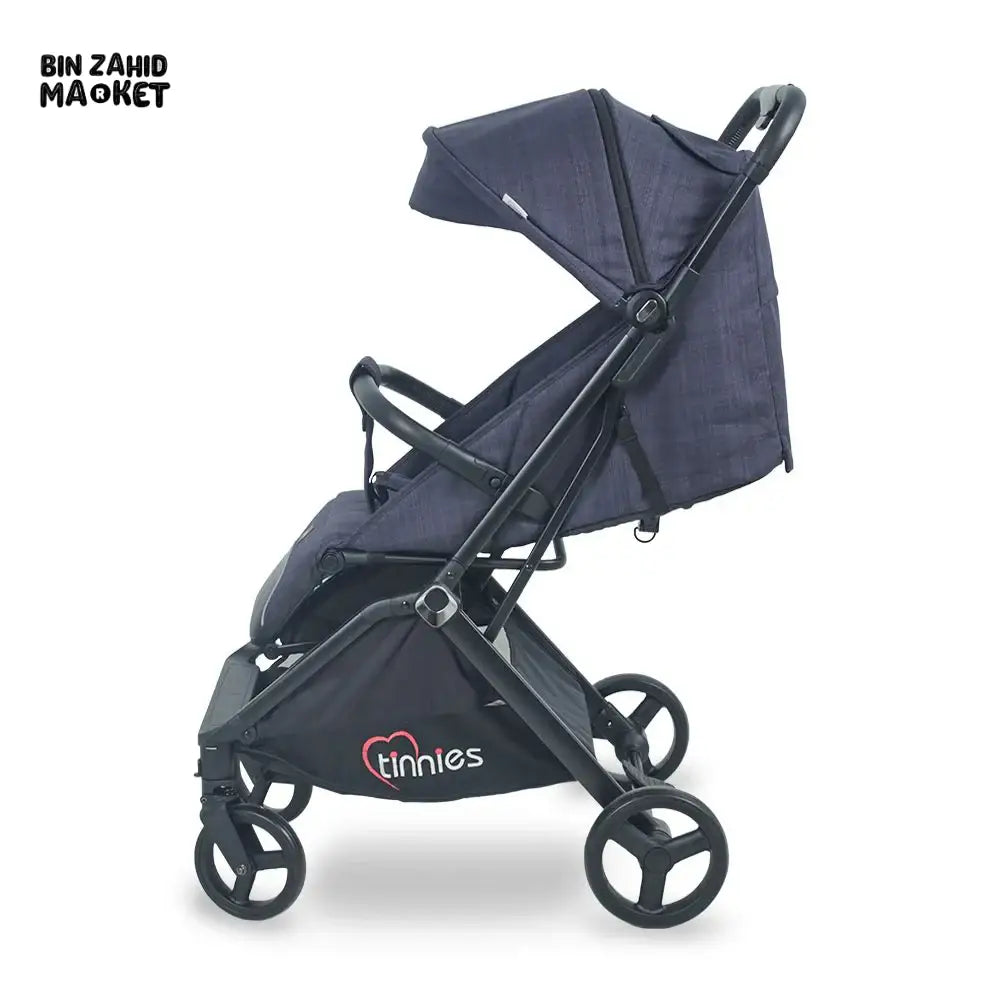 TINNIES BABY STROLLER – DURABLE, EASY TO FOLD & TRAVEL FRIENDLY - NAVY BLUE