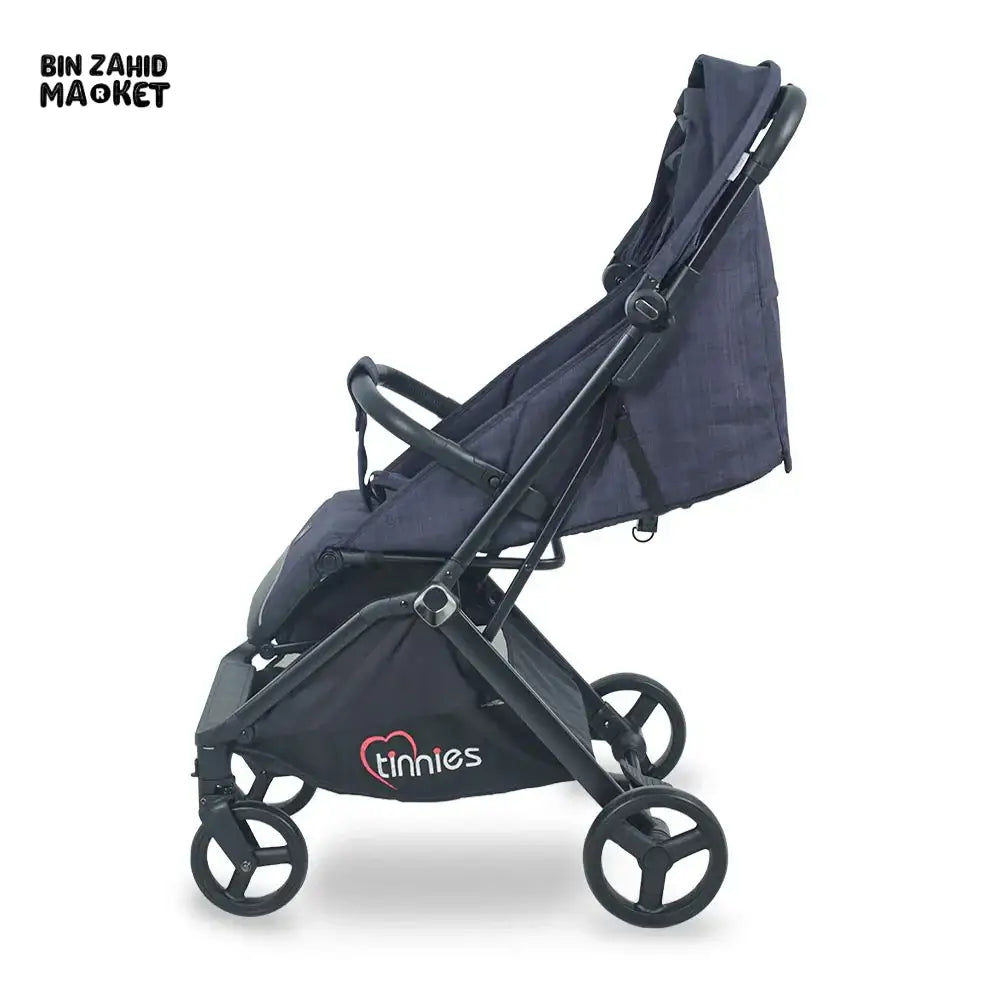 TINNIES BABY STROLLER – DURABLE, EASY TO FOLD & TRAVEL FRIENDLY - NAVY BLUE