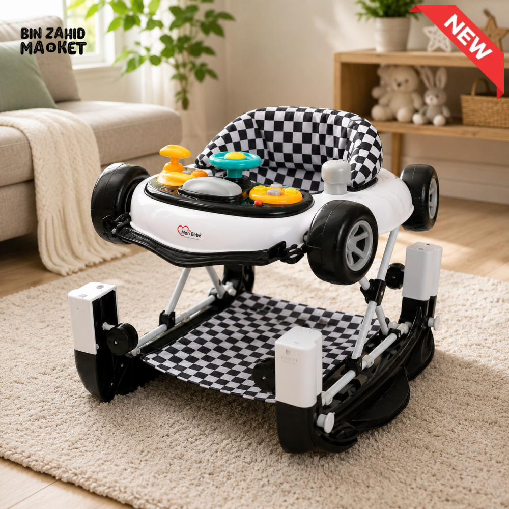 TINNIES BABY WALKER W / ROCKING BLACK