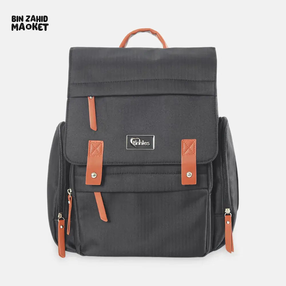 TINNIES BLACK DIAPER BAG BACKPACK – LARGE CAPACITY WATERPROOF & TRAVEL FRIENDL (Copy)