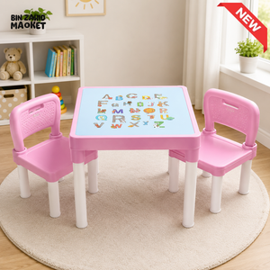 TINNIES CHILDREN TABLE SET - PINK