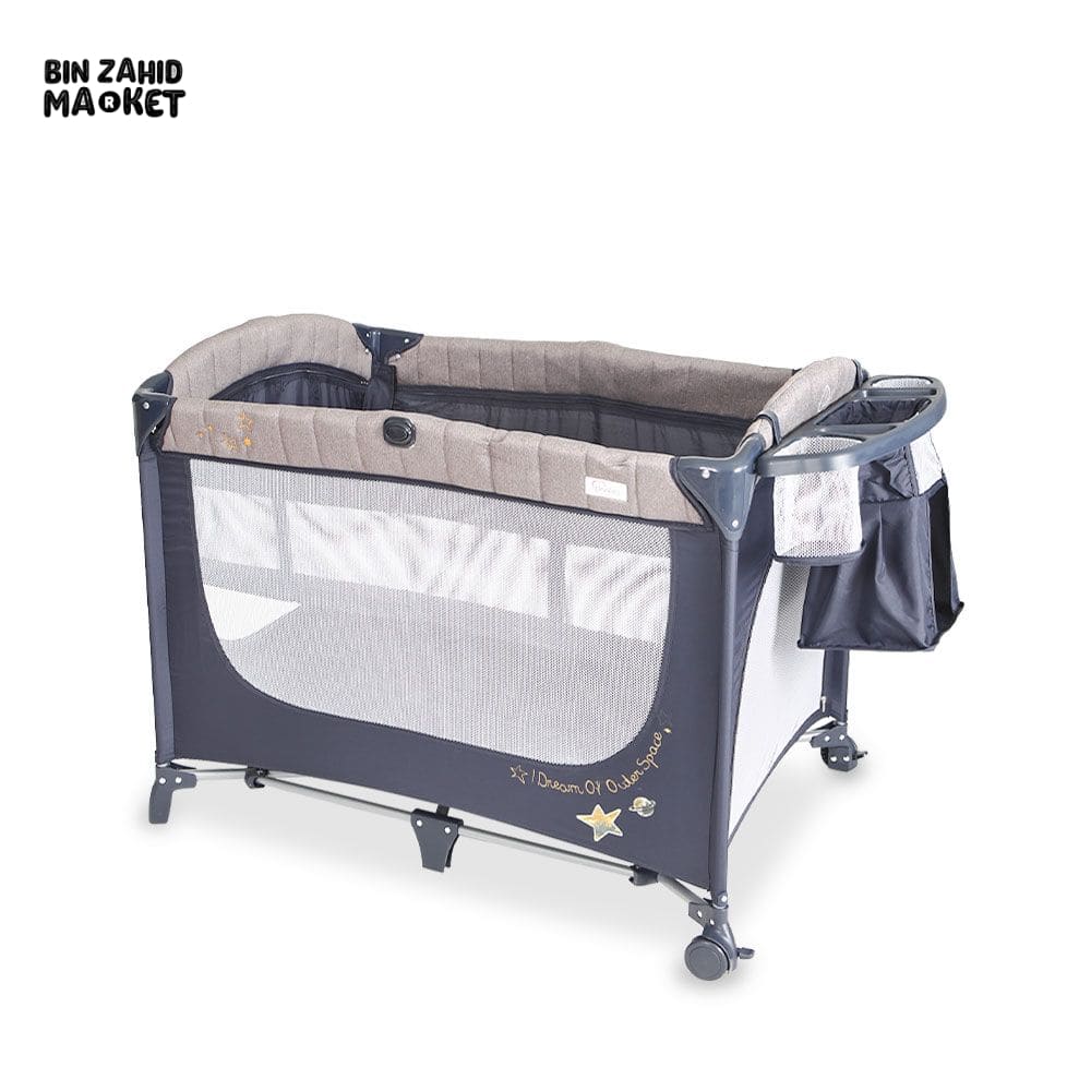 Drop Side Play Pen - Blue