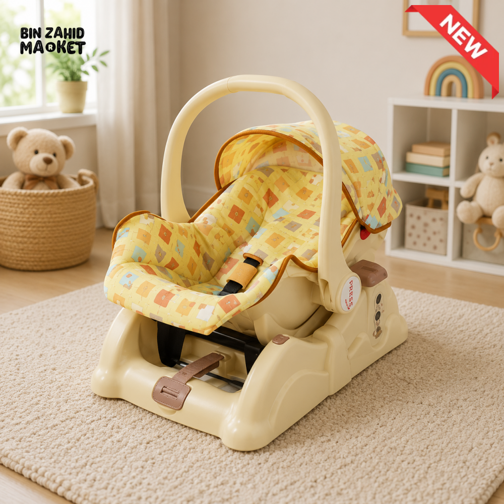 TINNIES LIGHTWEIGHT BABY CARRIER & ROCKER – 0–18 MONTHS
