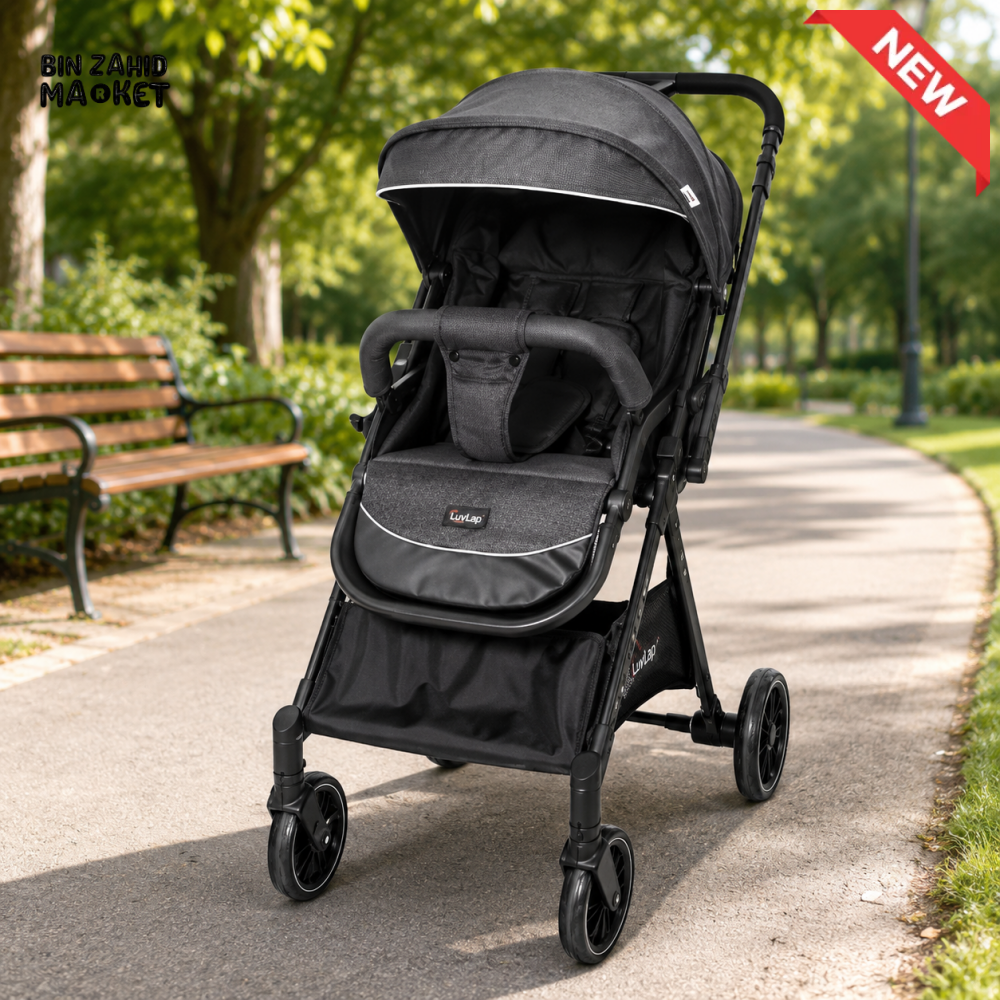 TINNIES LIGHTWEIGHT FOLDABLE BABY STROLLER – REVERSIBLE HANDLE (0–4 YEARS)
