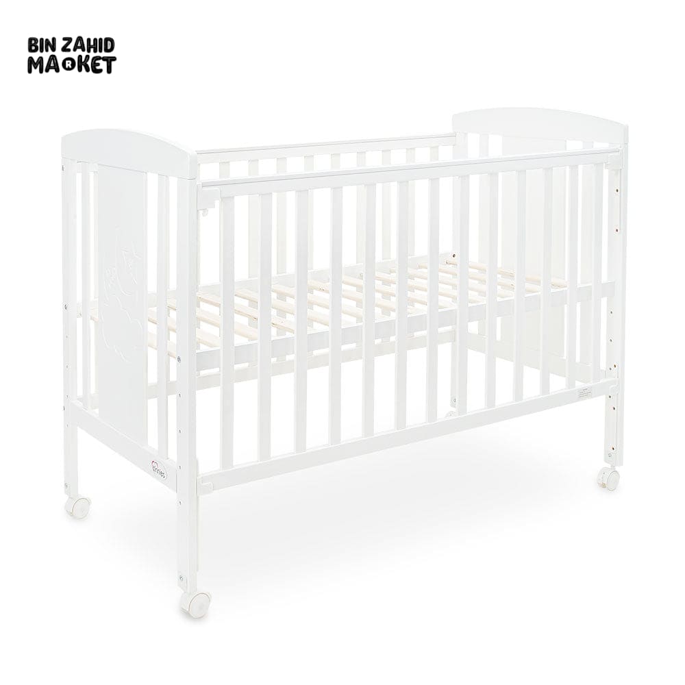 Wooden Cot - White