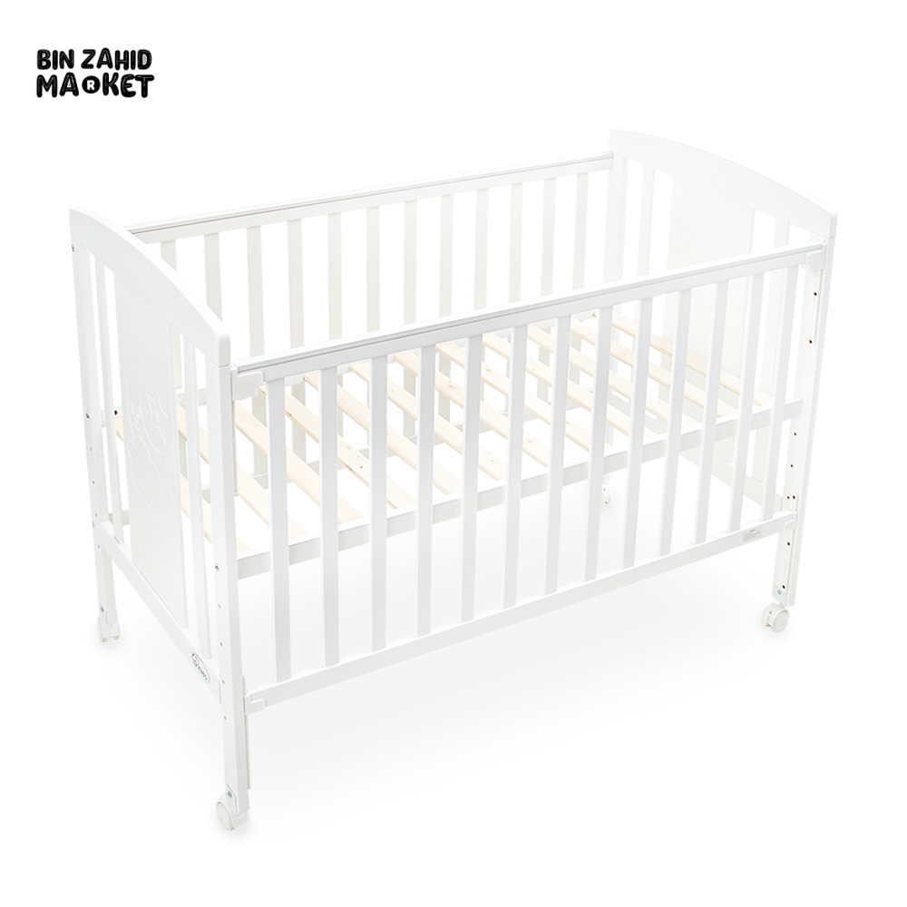 Wooden Cot - White