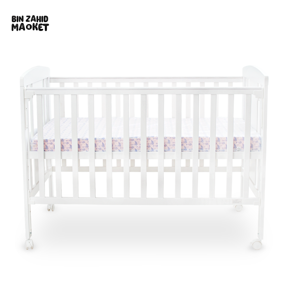 Wooden Cot - White