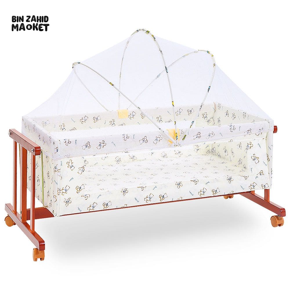Wooden Cot - Brown