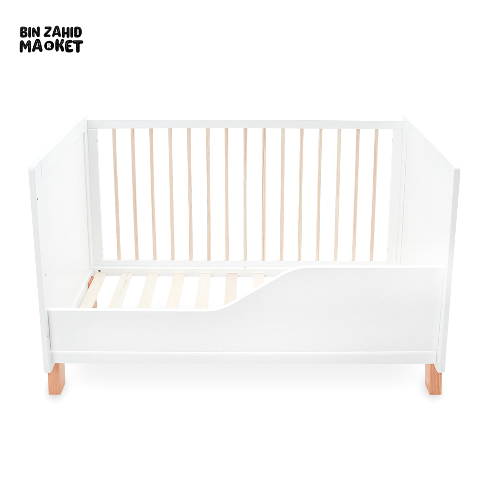 Wooden Cot - White