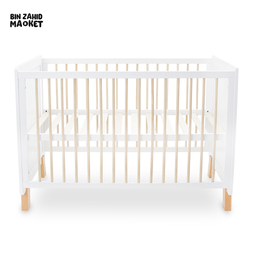 Wooden Cot - White