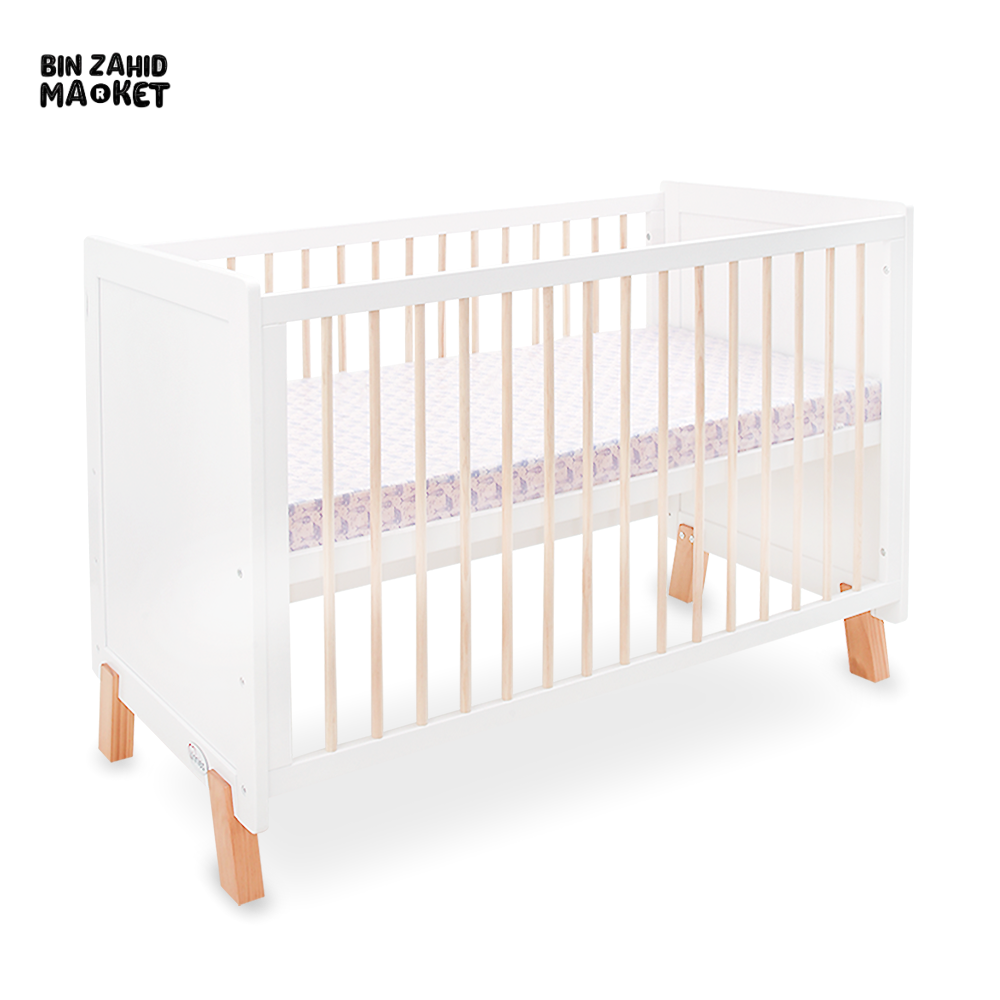 Wooden Cot - White
