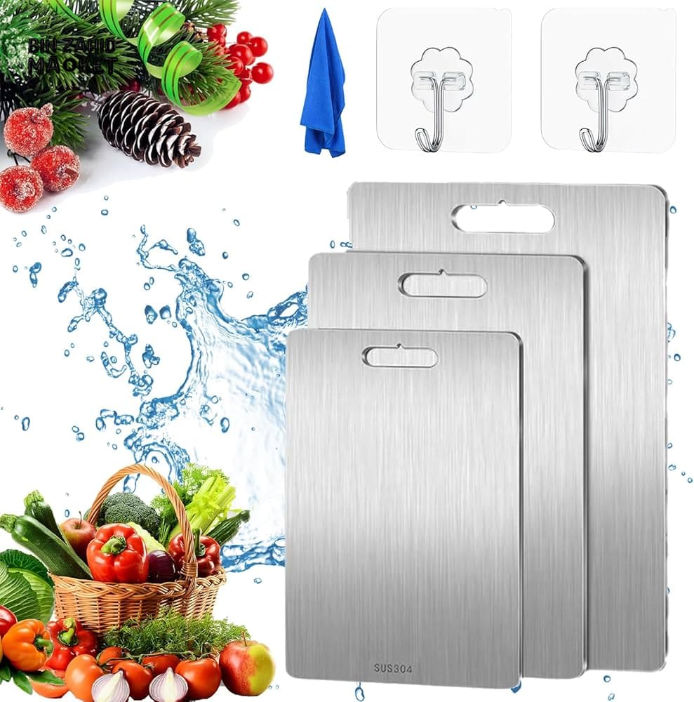 TITANWARE TITANIUM CUTTING BOARD | PREMIUM KITCHEN BOARD FOR MEAT & VEGGIES