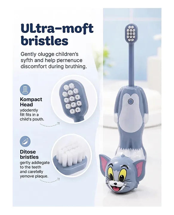 Tom & Jerry 2in1 Kids Toothbrush - Tom