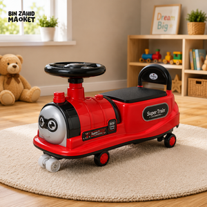 TRAIN STYLE AUTO BABY WALKER - RED