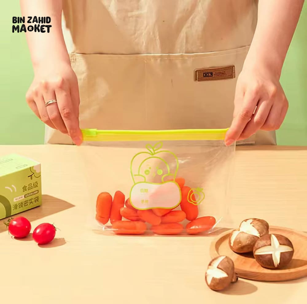 TRANPARENT REUSABLE FOOD-GRADE STORAGE BAG