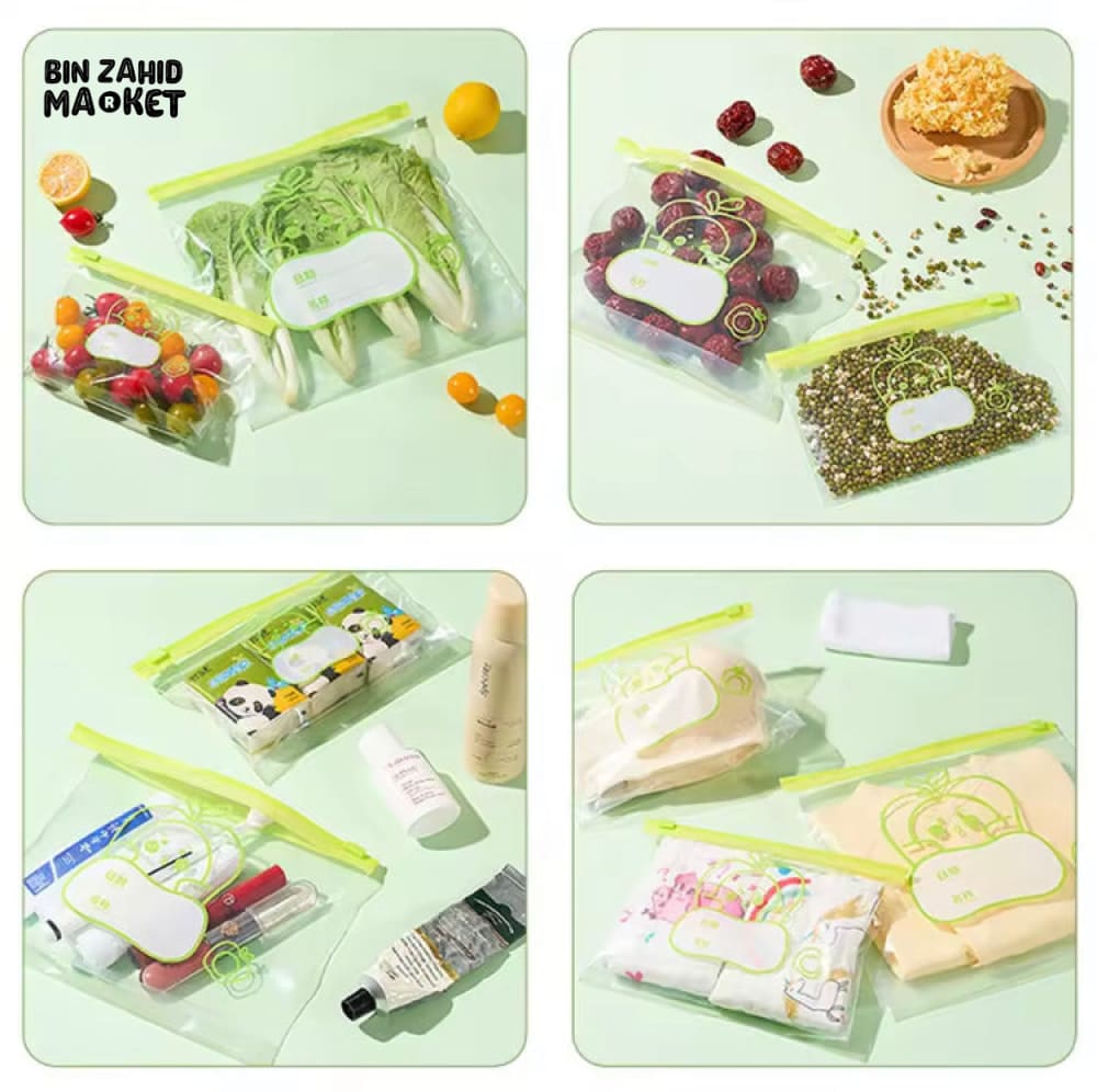 TRANPARENT REUSABLE FOOD-GRADE STORAGE BAG